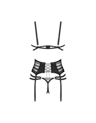 Lune Bellis ensemble ouvert 3 pièces - Noir